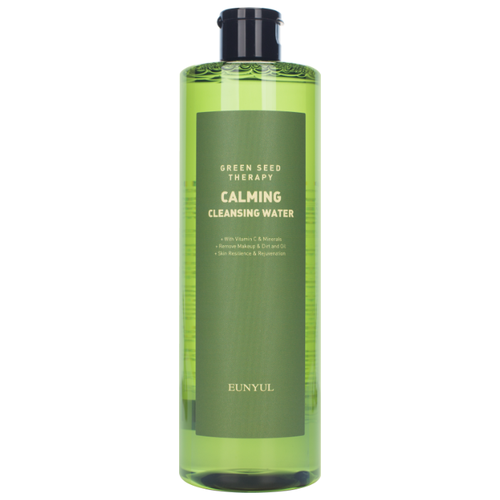 фото Eunyul успокаивающая мицеллярная вода с экстрактами зеленых плодов green seed therapy calming cleansing water, 500 мл