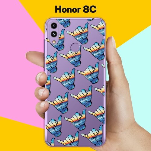 Силиконовый чехол на Honor 8С Пальцы / для Хонор 8Ц силиконовый чехол на honor 8с boo для хонор 8ц