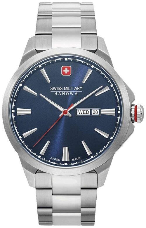 Наручные часы Swiss Military Hanowa 06-5346.04.003, серебряный, синий