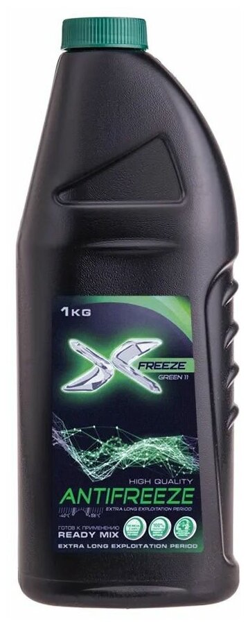 Антифриз X-FREEZE GREEN зеленый -40С 1 кг