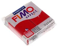 Полимерная глина FIMO Effect запекаемая красный с блестками (8020-202), 57 г