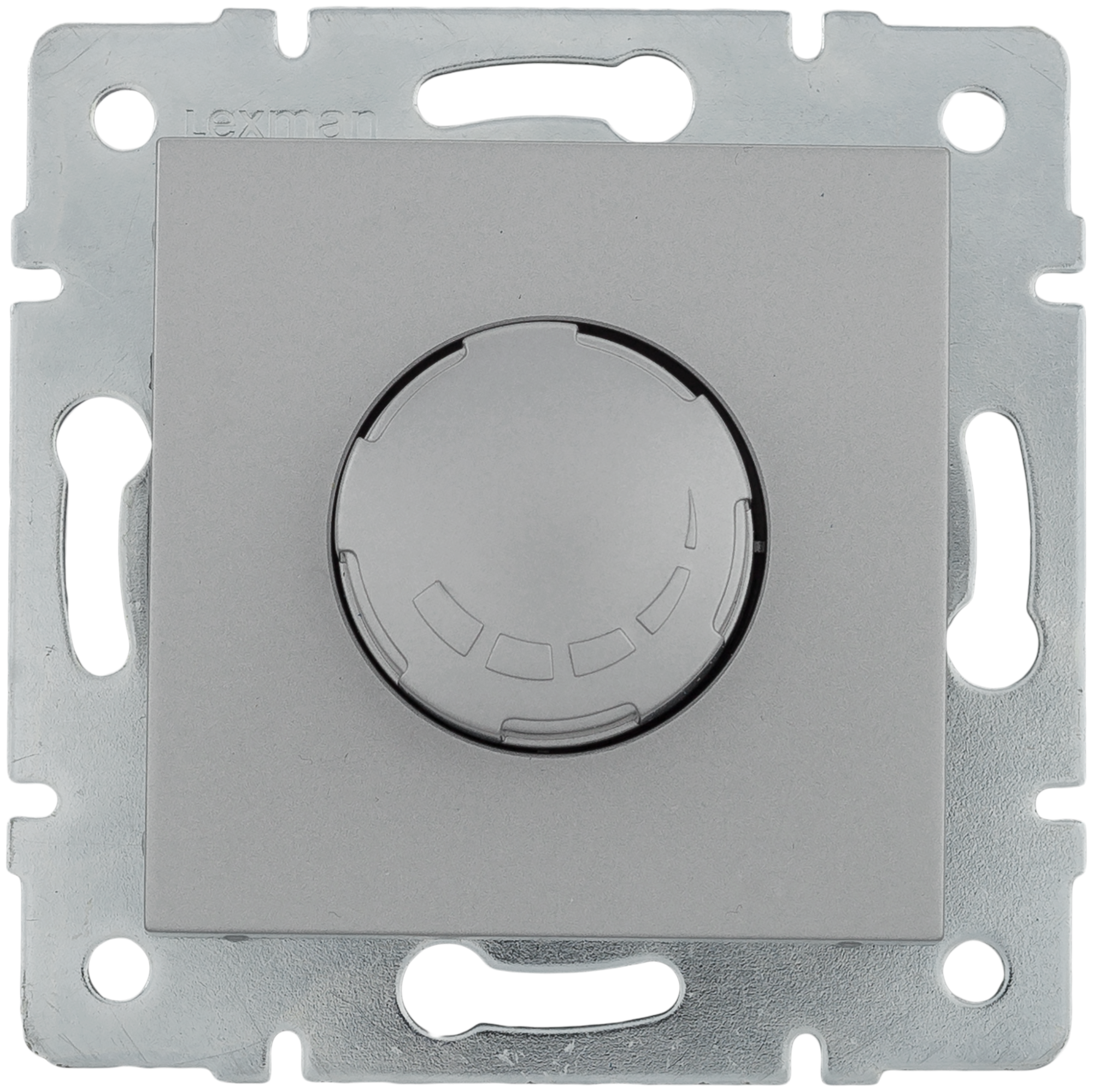 фото Диммер встраиваемый Lexman Виктория 1000 Вт цвет матовое серебро