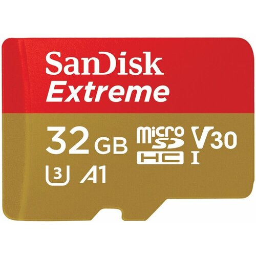 Карта памяти microSDHC SANDISK Extreme 32 ГБ (SDSQXAF-032G-GN6MN) карта памяти sandisk microsdhc 32gb sdsqua4 032g gn6mn