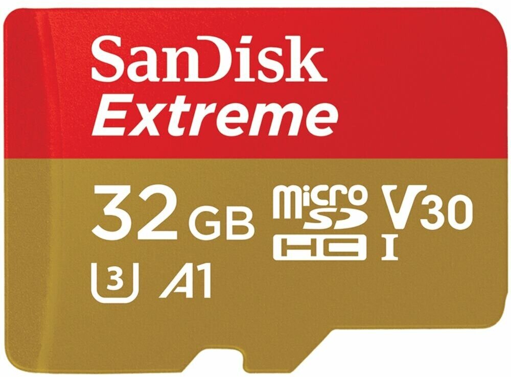 Карта памяти SanDisk Extreme Micro SDHC, 32 Гб