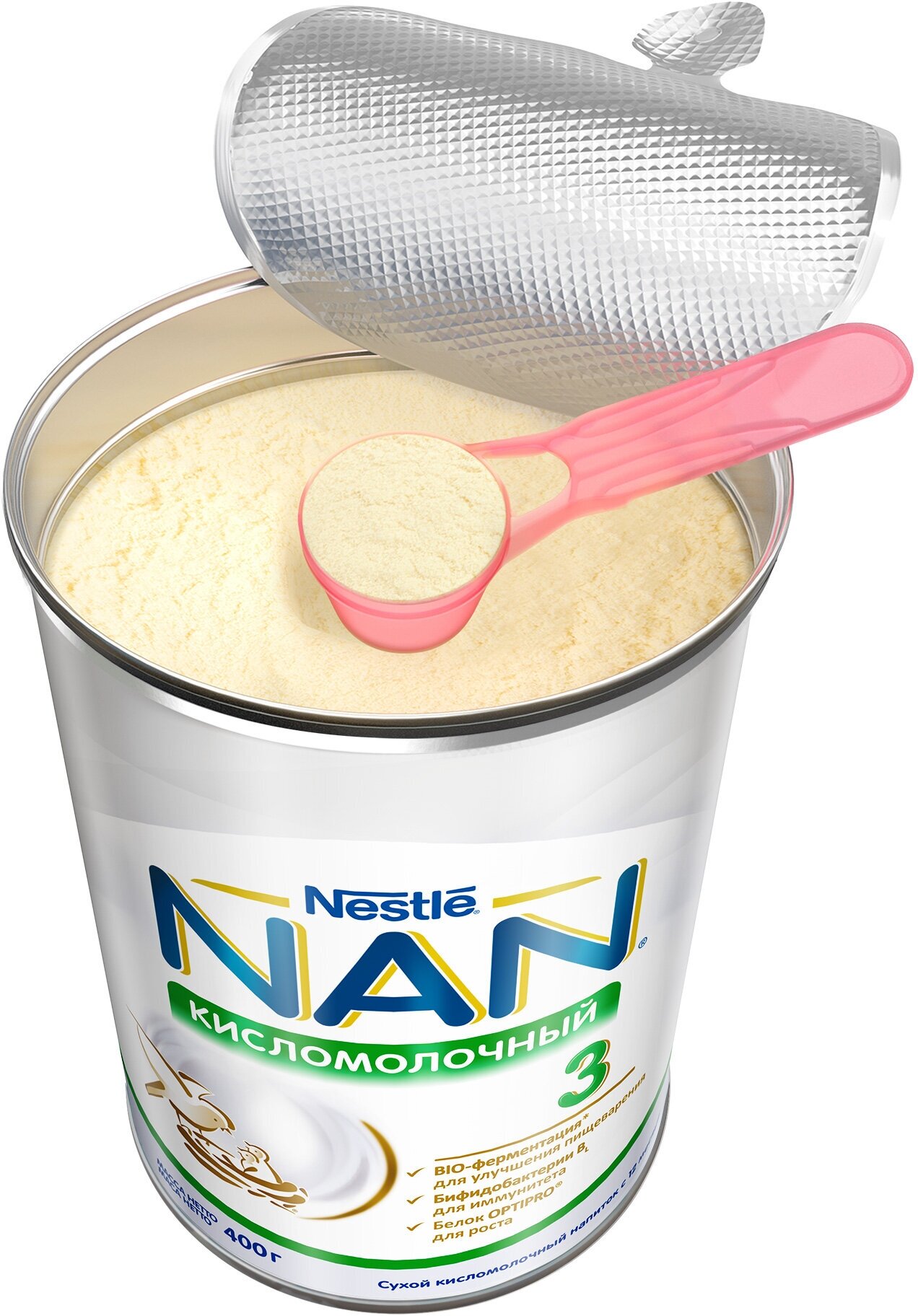 Молочко Nestle NAN 3 Кисломолочный детское 400 г NAN (Nestle) - фото №13