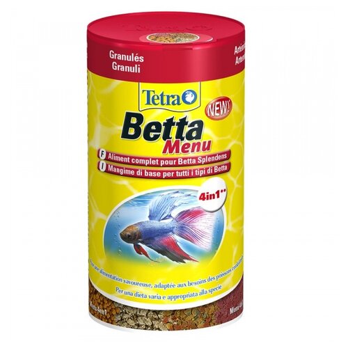 Сухой корм для рыб Tetra Betta Menu, 100 мл, 38 г сухой корм для рыб tetra betta larvasticks 33 г