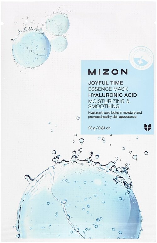 MIZON Joyful Time Essence Mask Hyaluronic Acid Маска тканевая для лица с гиалуроновой кислотой, 23 г