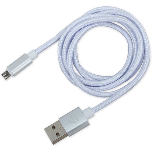 Дата-кабель зарядный USB/Micro USB белый 1м. ARNEZI A0605024 дата кабель зарядный micro usb белый arnezi a0605024