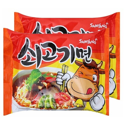 Samyang Ramen Sogokimyun, лапша быстрого приготовления, 2 шт.