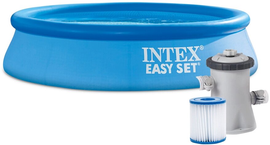 Бассейн INTEX 28108 EASY SET, 244х61см, фильтр-насос 1250л/ч - фотография № 2