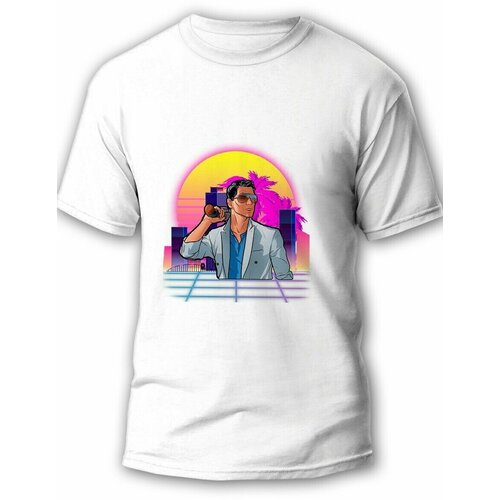 фото Футболка, размер l, белый будь на стиле