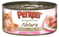 Корм для кошек Petreet (0.07 кг) 1 шт. Tonno del Pacifico Кусочки тихоокеанского тунца в рыбном буль