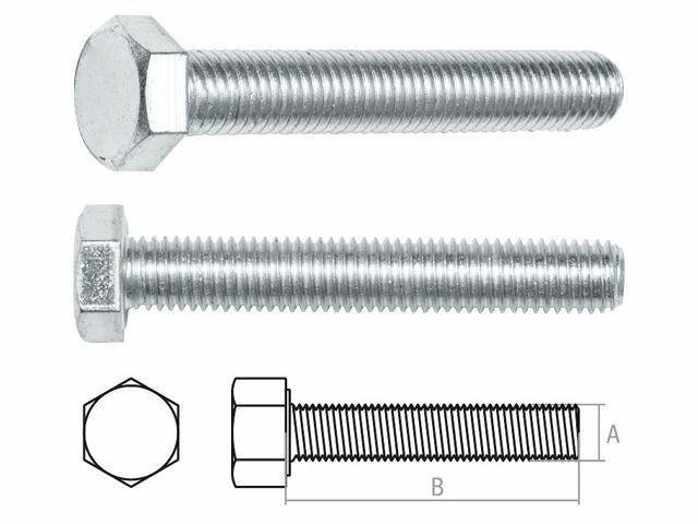 Болт М10х70 мм шестигр., цинк, кл.пр. 8.8, DIN 933 (20 шт в карт. уп.) STARFIX (SMC1-74637-20) - фотография № 4