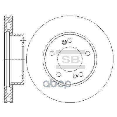 Диск Тормозной Передний Sangsin Brake Sd3041 Sangsin brake арт. SD3041