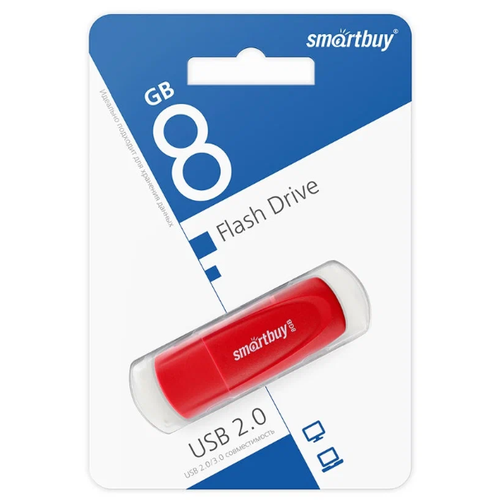 USB флеш накопитель Smartbuy 8GB Scout (SB008GB2SCR) красный