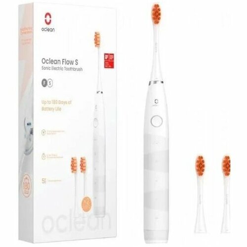 Зубная щётка электрическая Oclean Flow Set Белый электрическая зубная щётка oclean z1 белый