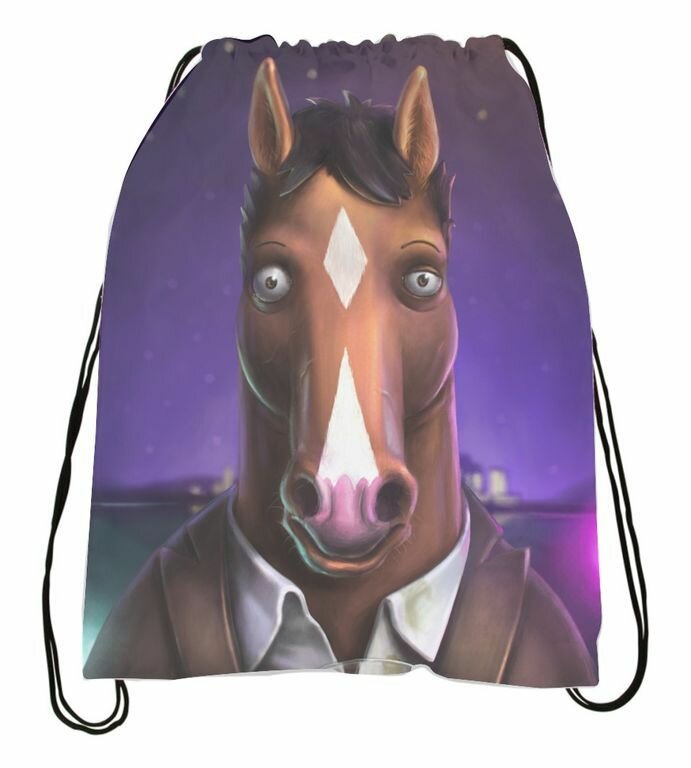 Сумка-мешок для обуви Конь БоДжек, BoJack Horseman №2