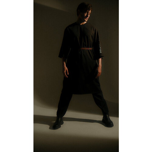 Футболка Адиантум Эц х А/А Изделие #01, размер Oversize, черный