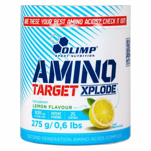 Amino Target Xplode, 275 г, Lemon / Лимон olimp amino eaa xplode powder аминокислоты 520 гр ледяной персиковый чай