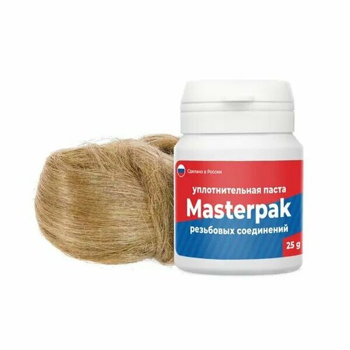 паста уплотнительная masterpak для воды 70 г со льном Паста уплотнительная Masterpak для воды 25 г со льном