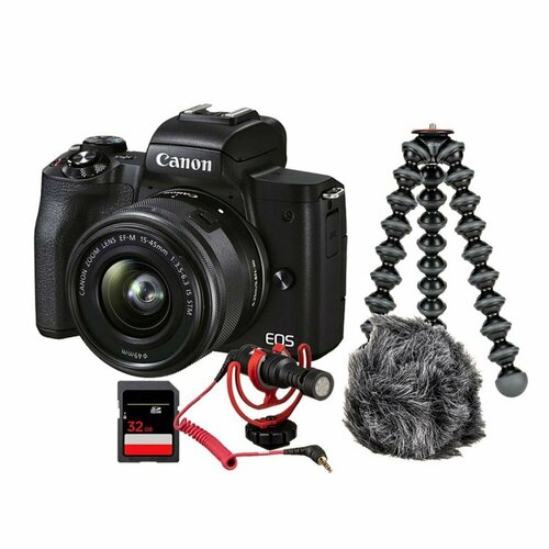 Беззеркальный фотоаппарат Canon EOS M50 Mark II Vlogger Kit 9008900₽