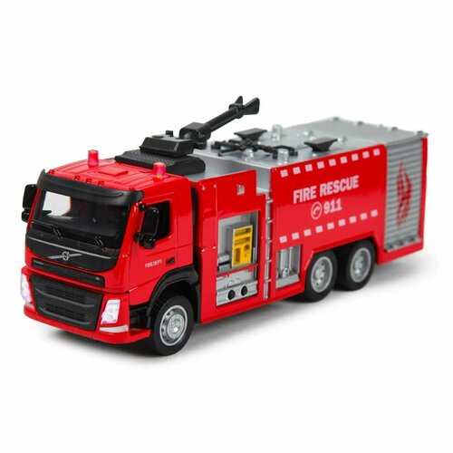 Машина MSZ 1:50 Volvo Fire Fighting Truck Красная 68380 авто tech truck пожарная в коробке