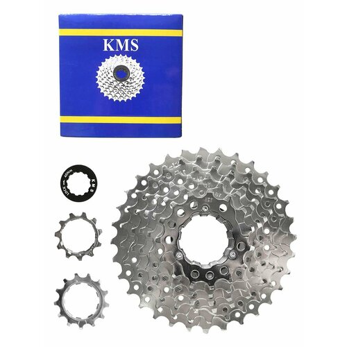 Кассета 11-32Т 8 скоростей серебристая (хром) KMS, 3052610-832