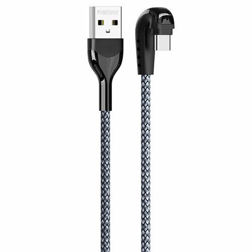 Кабель USB REMAX RC-097a HEYMANBA Gaming USB - Type-C, 3A, 1 м, серебристый кабель usb remax rc 097i heymanba gaming usb lightning 3a 1 м серебристый