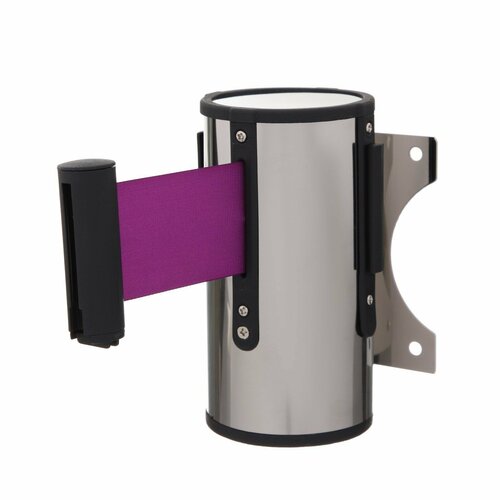 Настенный блок с вытяжной лентой-470см фиолетовой, высота-13,5см, ширина 11см