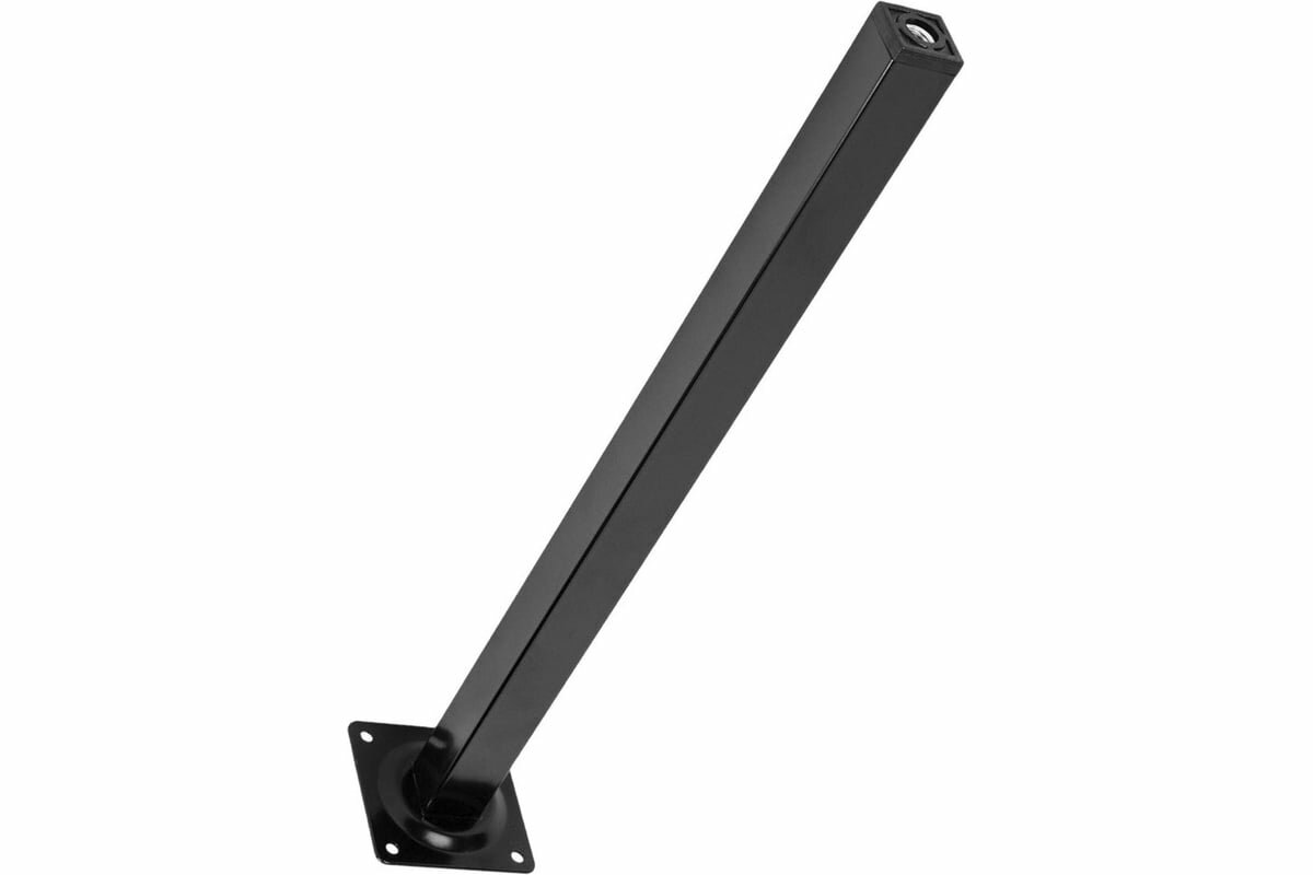 Ножка Tech-Krep 25х25х300 квадратная нерегулируемая черная- накладка 151271