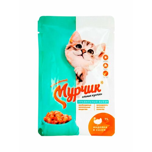 Для кошек с индейкой 75грх35шт