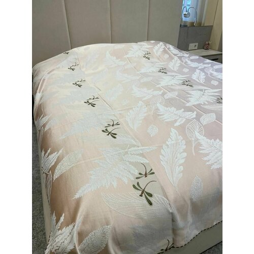 Покрывало на кровать/диван, евро, двухстороннее, хлопок/хб, гобелен, лен