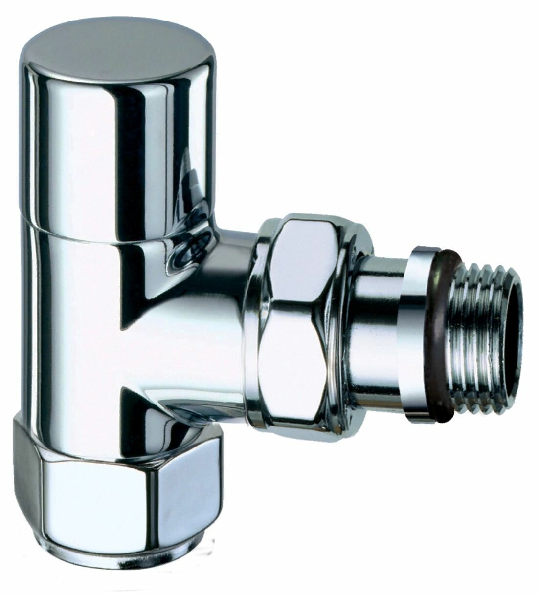 FAR Вентиль запорный угловой, гайка М24х19 (серебро), 1/2"EPDM FL 0136 12P