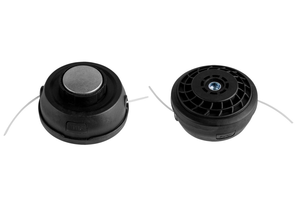 Катушка для триммера полуавтоматическая DGM TH-237 леска до 3 мм, левая резьба М10х1.25 мама, заправка лески без разбора