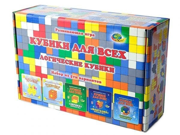 Логические кубики «Кубики для Всех», набор из 5 вариантов — фото 1