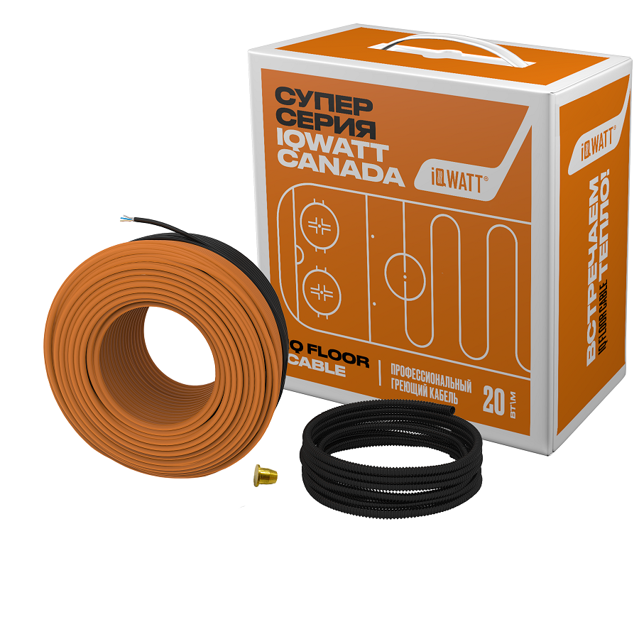 Греющий кабель IQ FLOOR CABLE 20 Вт/м - 30 м