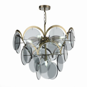 Люстра Подвесная ST-Luce SL1161.373.09 Бронза/Дымчатый E14 9*60W / СТ Люче.