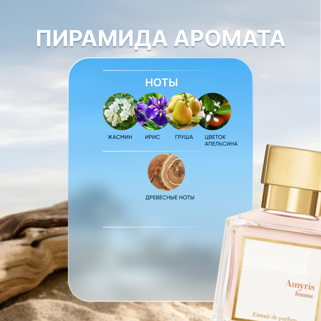 Духи по мотивам Maison Francis Kurkdjian Amyris Femme Extrait de Parfum миниатюра 20 мл — фото 1