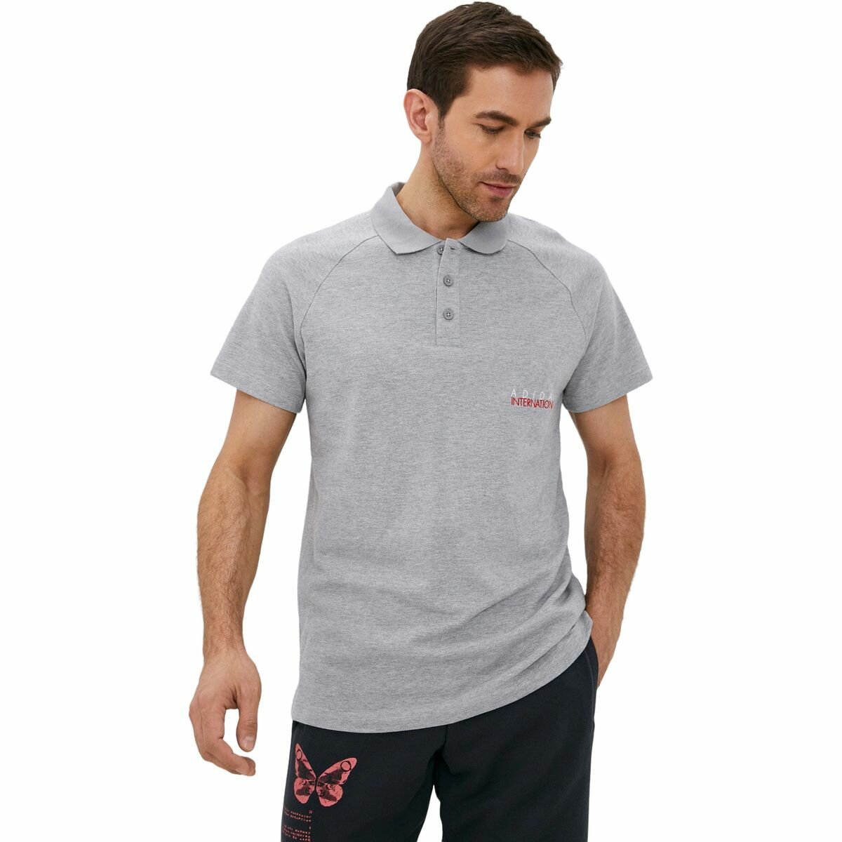 Поло adidas Sports Club Polo, 1 шт., размер XS, серый