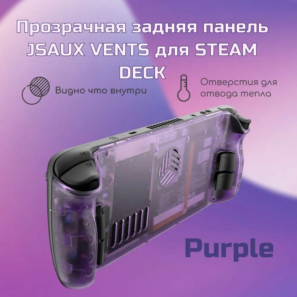 Задняя панель для Steam Deck от JSAUX VENT PC0106B purple