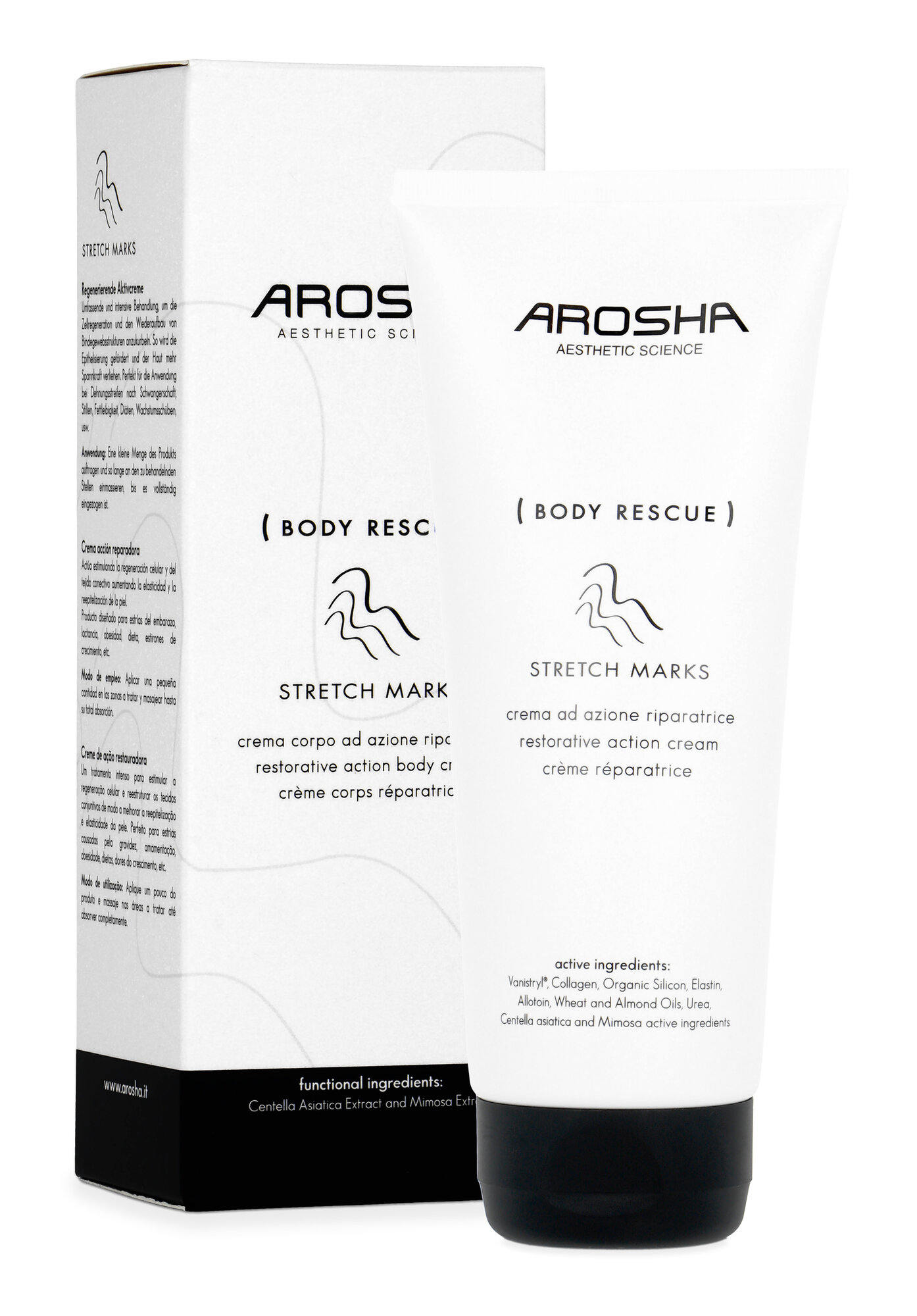 AROSHA BODY RESCUE STRETCH MARKS Восстанавливающий крем против растяжек