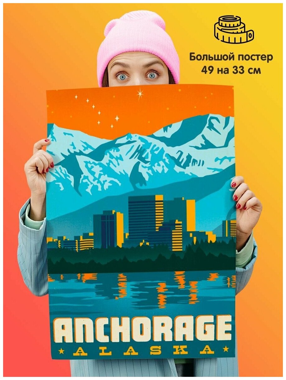 Постер плакат Anchorage Анкоридж