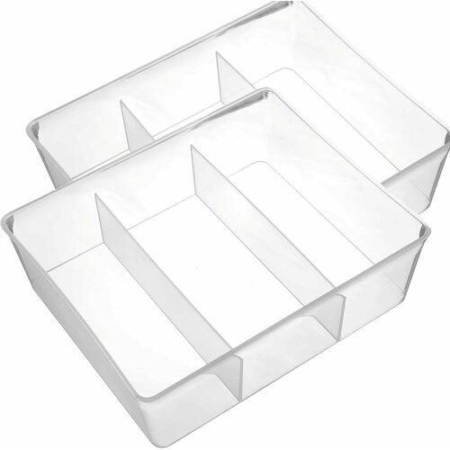 Лоток, 20x16x6 см, 2 штуки: позволяет оптимально организовать пространство ящика для столовых приборов