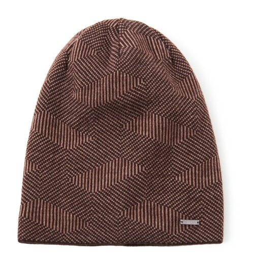 фото Шапка мужская finn flare, цвет: темно-коричневый a20-21136_601, размер: 58