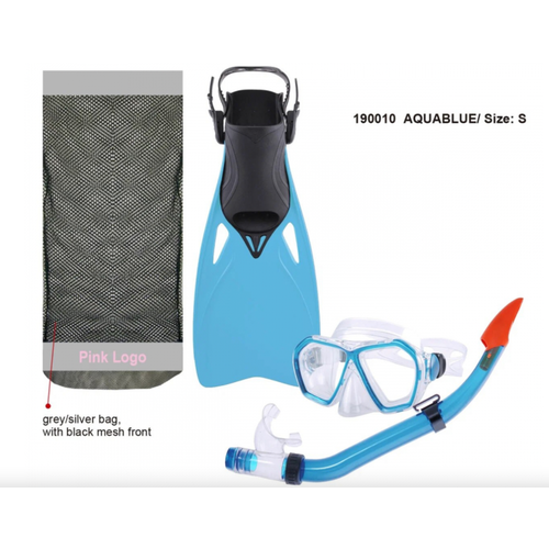 фото Комплект для плаванья, набор для плаванья, маска+трубка+ласты, р. s aqualung