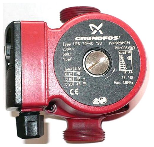 Циркуляционный насос Grundfos UPS 20-40 130 1x230V 50Hz 9 Н - фото №6