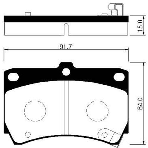 HSB HP1002 колодки дискового тормоза / Mazda (Мазда) avella, Rio (Рио) 00-02 Mazda (Мазда) (323 (89-98) 121 (90-95)