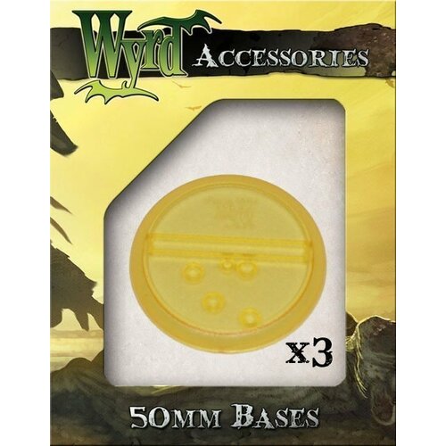 Malifaux: Gold 50mm Translucent Bases