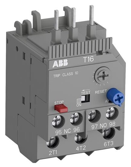 Реле перегрузки тепловое T16-4.2 диапазон уставки 3,1А - 4,2А для контакторов B6, B7 (1 шт.)