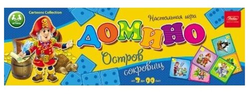 Настольная игра Hatber Домино Остров сокровищ